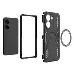Magnetisk Butterfly Armor-hårdskal med värmeavledning i hålmönster av PC + TPU för Xiaomi Poco X7 Pro 5G / Redmi Turbo 4 5G