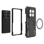 Xiaomi Redmi Note 14 Pro+ 5G magnetisk Butterfly Armor-cover, varmeafledende mobilcover i PC + TPU