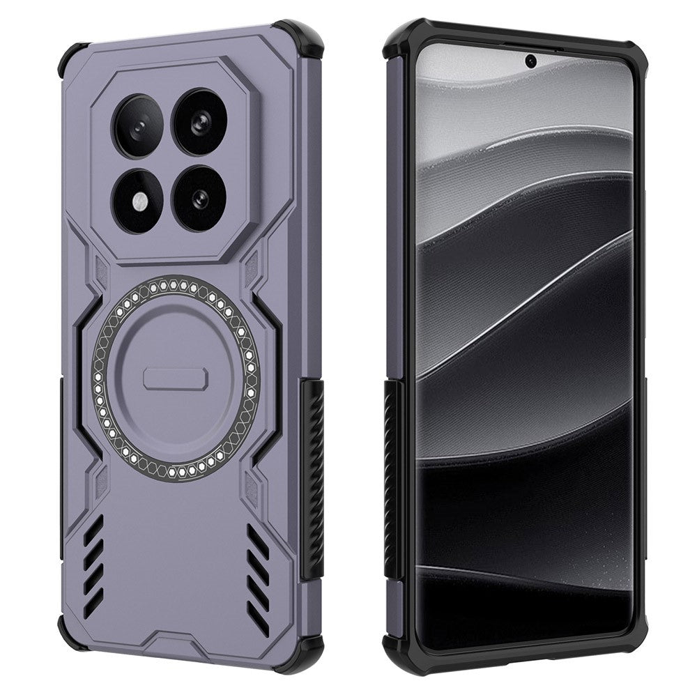 Xiaomi Redmi Note 14 Pro+ 5G magnetisk Butterfly Armor-cover, varmeafledende mobilcover i PC + TPU