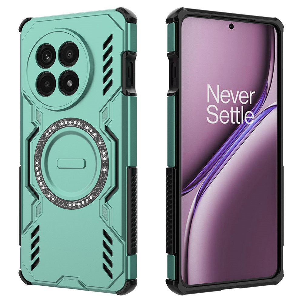 OnePlus 13R 5G-magnetcover Butterfly Armor Hollow, varmeafledende PC + TPU-mobilcover