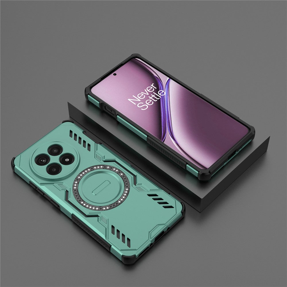 OnePlus 13R 5G-magnetcover Butterfly Armor Hollow, varmeafledende PC + TPU-mobilcover