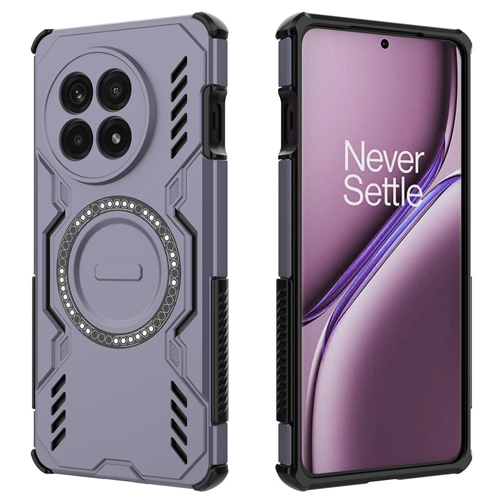 OnePlus 13R 5G-magnetcover Butterfly Armor Hollow, varmeafledende PC + TPU-mobilcover
