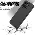 For Honor X6b 5G  /  Play 60 Plus 5G Liquid Silicone Case Phone Back Cover with Hand Strap