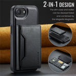 MAGKING K2-serien til iPhone 17e / 16e cover, kompatibel med MagSafe PC + TPU + PU telefoncover