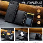 MAGKING K2-serien til iPhone 17e / 16e cover, kompatibel med MagSafe PC + TPU + PU telefoncover