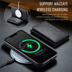 MAGKING K2-serien til iPhone 17e / 16e cover, kompatibel med MagSafe PC + TPU + PU telefoncover
