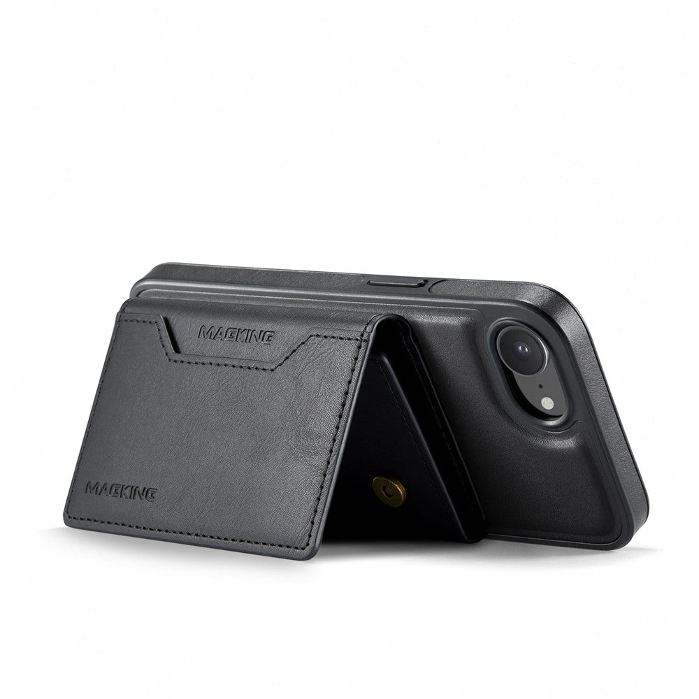 MAGKING K2-serien til iPhone 17e / 16e cover, kompatibel med MagSafe PC + TPU + PU telefoncover