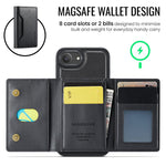 MAGKING K2-serien til iPhone 17e / 16e cover, kompatibel med MagSafe PC + TPU + PU telefoncover