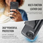 MAGKING K2-serien til iPhone 17e / 16e cover, kompatibel med MagSafe PC + TPU + PU telefoncover