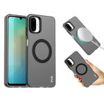 IMAK til Samsung Galaxy F06 5G / M06 5G Magnetisk Etui PC + TPU Beskyttende Telefonbagcover