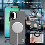 IMAK til Samsung Galaxy F06 5G / M06 5G Magnetisk Etui PC + TPU Beskyttende Telefonbagcover