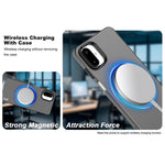 IMAK til Samsung Galaxy F06 5G / M06 5G Magnetisk Etui PC + TPU Beskyttende Telefonbagcover