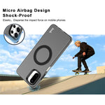 IMAK til Samsung Galaxy F06 5G / M06 5G Magnetisk Etui PC + TPU Beskyttende Telefonbagcover