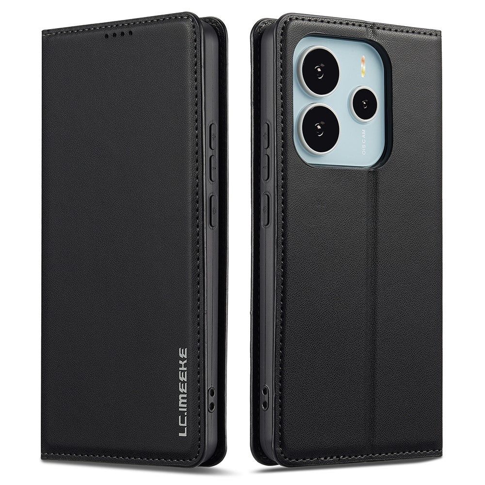 LC.IMEEKE L1 Series for Xiaomi Redmi Note 14 4G (164.84mm) Case PU Leather Wallet Stand Protective Phone Cover