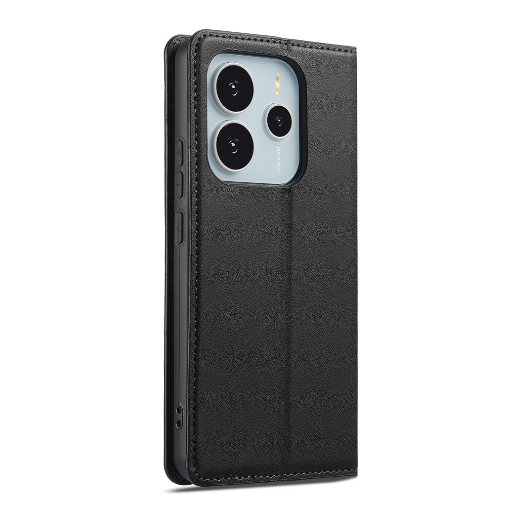LC.IMEEKE L1 Series for Xiaomi Redmi Note 14 4G (164.84mm) Case PU Leather Wallet Stand Protective Phone Cover