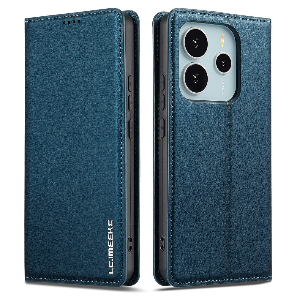 LC.IMEEKE L1 Series for Xiaomi Redmi Note 14 4G (164.84mm) Case PU Leather Wallet Stand Protective Phone Cover
