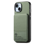 For iPhone 13 6.1 inch Case Cloth Texture Leather + PC + TPU RFID Blocking Phone Cover with Card Holder