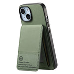 For iPhone 13 6.1 inch Case Cloth Texture Leather + PC + TPU RFID Blocking Phone Cover with Card Holder