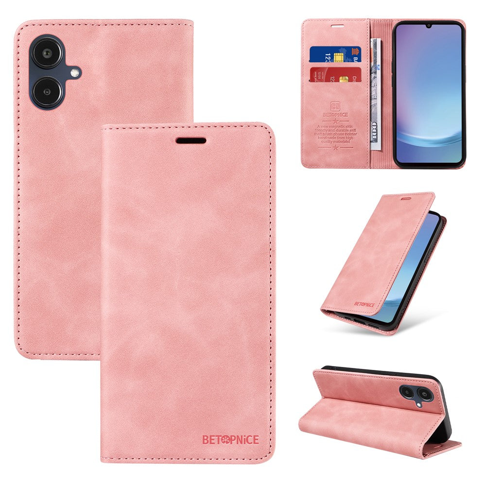 BETOPNICE Til Samsung Galaxy A25e Cover Magnetisk Lukning RFID-Blokering Pung Stativ Læder Telefoncover
