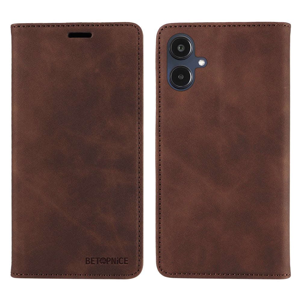 BETOPNICE Til Samsung Galaxy A25e Cover Magnetisk Lukning RFID-Blokering Pung Stativ Læder Telefoncover