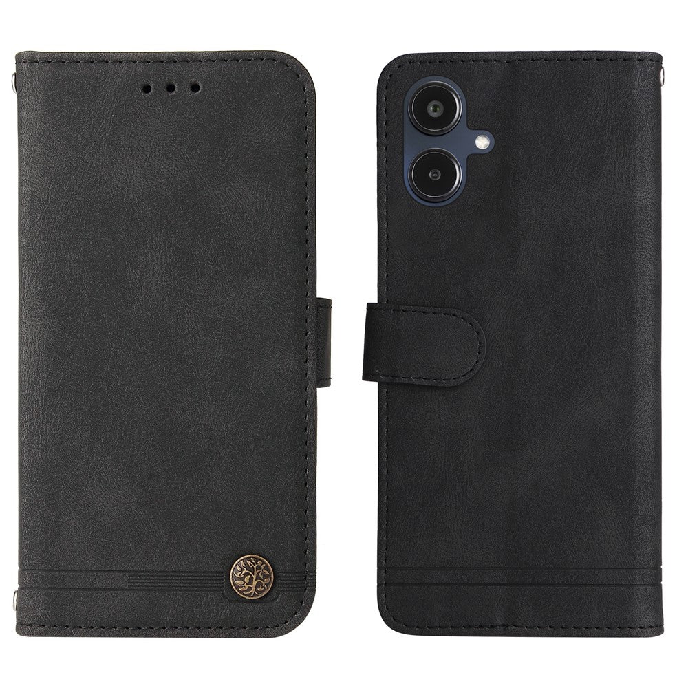 For Samsung Galaxy A25e Leather Wallet Cases Skin Touch Phone Cover Stand with Strap