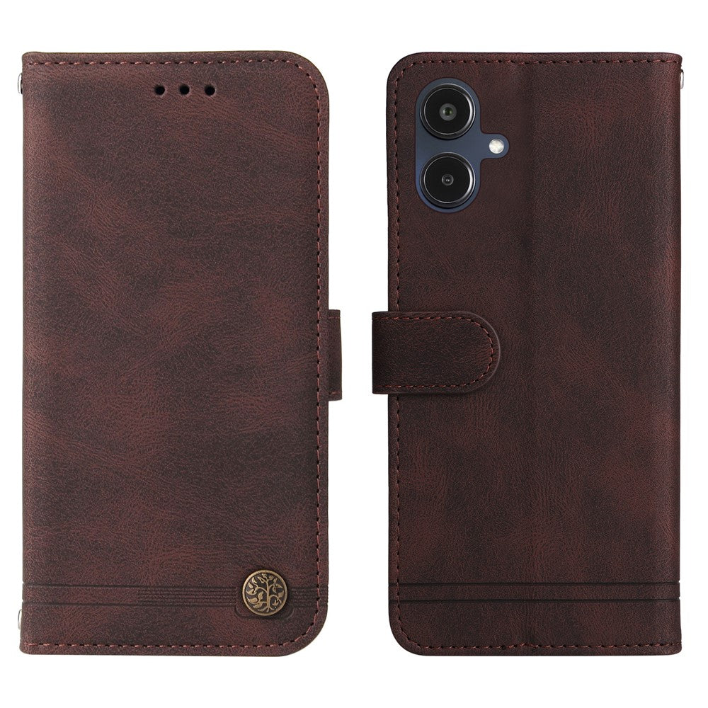 For Samsung Galaxy A25e Leather Wallet Cases Skin Touch Phone Cover Stand with Strap