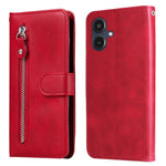 Til Samsung Galaxy A25e PU læderetuier med lynlåslomme Pung Telefoncover Stander
