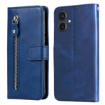 Til Samsung Galaxy A25e PU læderetuier med lynlåslomme Pung Telefoncover Stander
