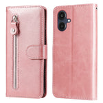 Til Samsung Galaxy A25e PU læderetuier med lynlåslomme Pung Telefoncover Stander