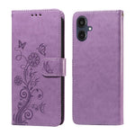 For Samsung Galaxy A25e Leather Case Butterfly Floral Imprint Wallet Stand Cover