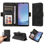 For Samsung Galaxy A25e Leather Cases Wallet Rhombus Imprinted Phone Cover Stand with Strap