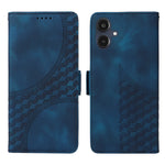 For Samsung Galaxy A25e Leather Cases Wallet Rhombus Imprinted Phone Cover Stand with Strap