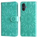 For Samsung Galaxy A25e Case Sunflower Imprint Leather Wallet Phone Cover
