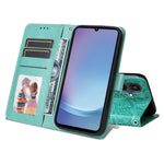 For Samsung Galaxy A25e Case Sunflower Imprint Leather Wallet Phone Cover