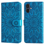 For Samsung Galaxy A25e Case Sunflower Imprint Leather Wallet Phone Cover