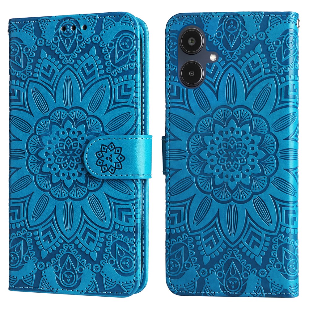 For Samsung Galaxy A25e Case Sunflower Imprint Leather Wallet Phone Cover