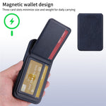 BETOPNICE For iPhone 11 Pro Max Magnetic Case  RFID Blocking Leather Phone Back Cover with Detachable Card Bag