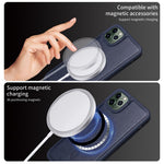 BETOPNICE For iPhone 11 Pro Max Magnetic Case  RFID Blocking Leather Phone Back Cover with Detachable Card Bag