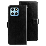 IDEWEI for Honor X8 5G PU Leather Case Crazy Horse Textured Wallet Stand Shockproof TPU Magnetic Closure Phone Cover