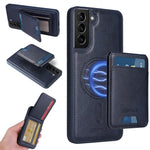 BETOPNICE til Samsung Galaxy S21+ 5G Magnetisk Etui RFID-blokerende Læder Telefoncover med Aftagelig Korttaske