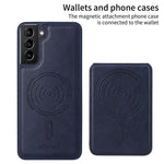 BETOPNICE til Samsung Galaxy S21+ 5G Magnetisk Etui RFID-blokerende Læder Telefoncover med Aftagelig Korttaske