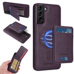 BETOPNICE til Samsung Galaxy S21+ 5G Magnetisk Etui RFID-blokerende Læder Telefoncover med Aftagelig Korttaske