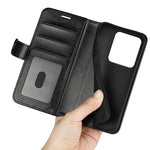 For Xiaomi Redmi Note 14S 4G Case Crazy Horse Texture Stand Leather Phone Cover