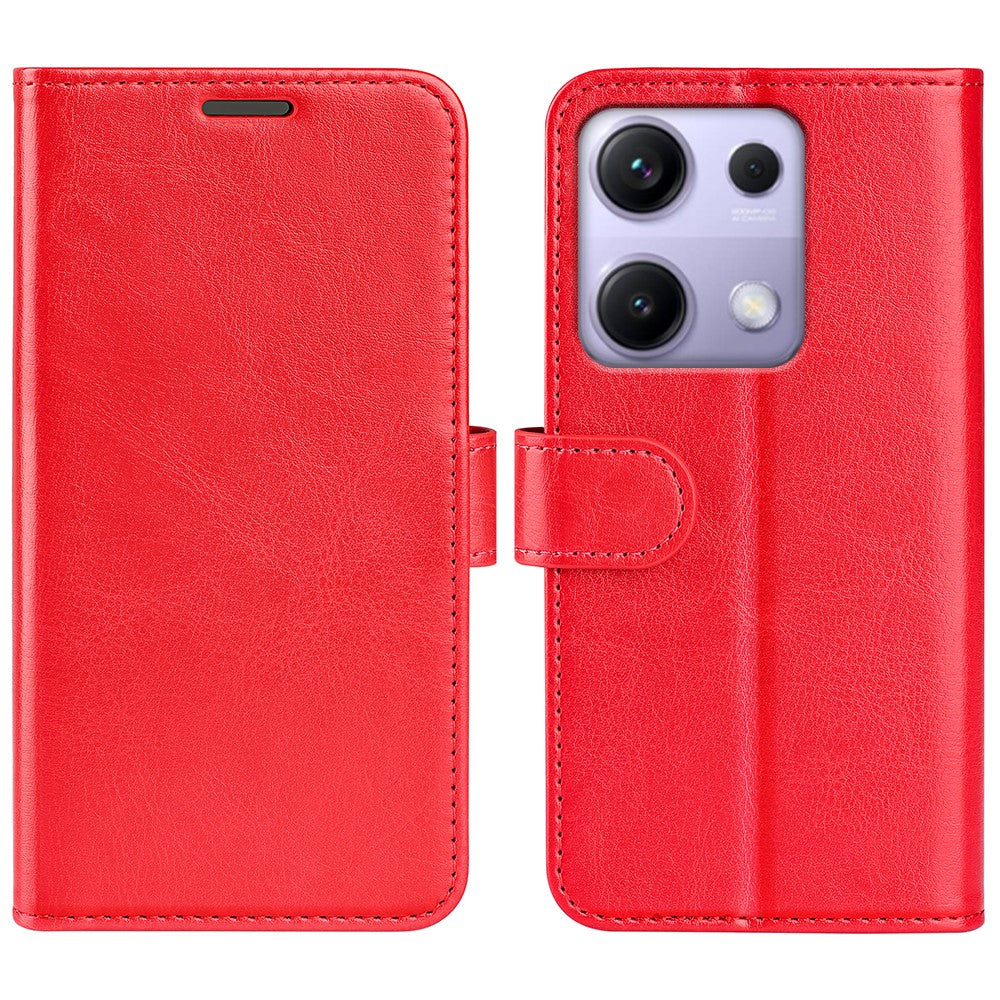 For Xiaomi Redmi Note 14S 4G Case Crazy Horse Texture Stand Leather Phone Cover