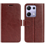 For Xiaomi Redmi Note 14S 4G Case Crazy Horse Texture Stand Leather Phone Cover