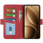 For Xiaomi Redmi K80 Pro 5G Case Calf Texture Leather Wallet Phone Cover