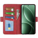 For Xiaomi Redmi K80 5G Case Calf Texture Leather Wallet Phone Cover