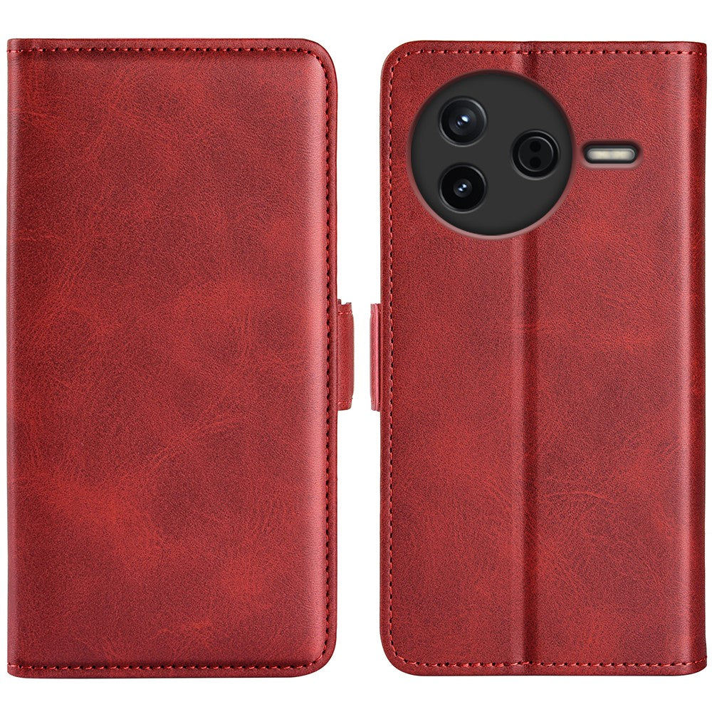 For Xiaomi Redmi K80 5G Case Calf Texture Leather Wallet Phone Cover