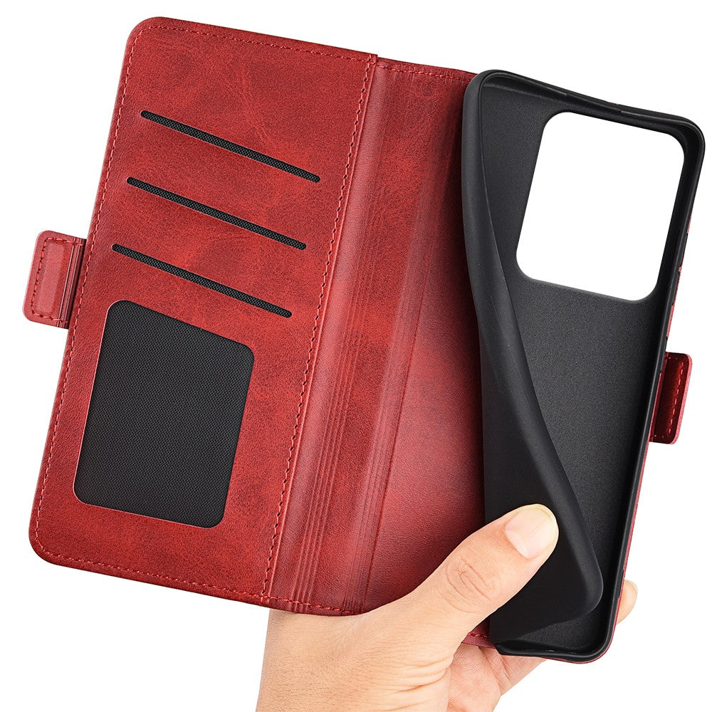 For Xiaomi Redmi Note 14S 4G Case Calf Texture Leather Wallet Phone Cover