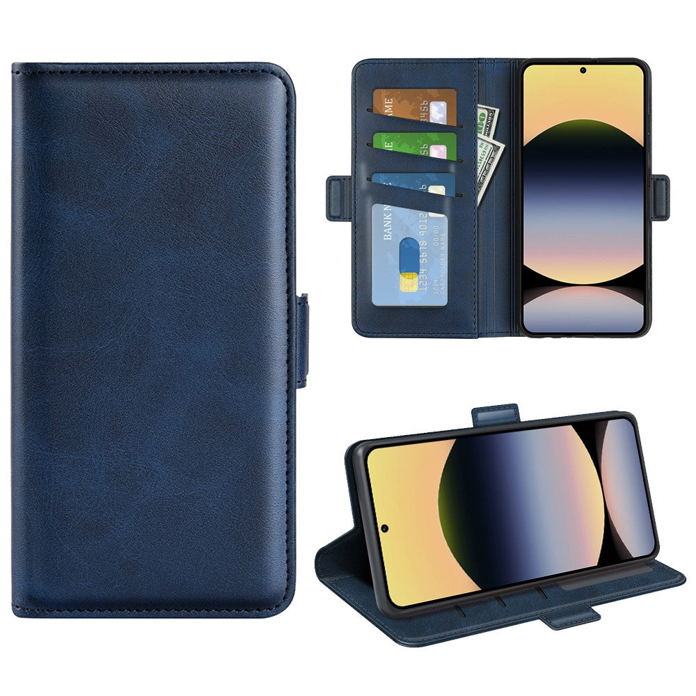 For Xiaomi Redmi Note 14S 4G Case Calf Texture Leather Wallet Phone Cover